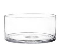 YOUEON Grand Vase cylindrique en Verre - 10,2 cm de Haut x 20,3 cm de Large - Terrarium cylindrique en Verre - Décoration de Table pour Mariages, événements - Bougie Pilier - Arrangement Floral -