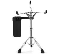 YOUEON Support de caisse claire avec support de baguettes de batterie, trépied léger à double entretoise, convient pour caisse claire de 25,4 à 35,6 cm, hauteur réglable de 36,8 à 58,4 cm pour les