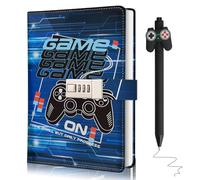 Youerls Journal intime avec cadenas - Pour garçons - Avec code - Cadeau de Pâques - Cadeau d'anniversaire pour garçons - 8, 9, 10, 11, 12, 13, 14, 15 ans - Jeu de bloc-notes pour enfants