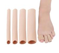 Youery 4 Pièces Orteils Protection Tube,séparateurs d'orteils,protections en tissu pour orteils,Couvre-Orteils,Doigts Soulager Douleur Protection,Doigts Protection Tube,Tube de Coussin d'Orteil