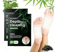 Youery 40 Pack Patch Detox Pieds Perte de Poids, Patch Pied Detox, Amélioration de la Qualité du Sommeil, Soulager le Stress, Favorise la Circulation Sanguine (40 Pièces)