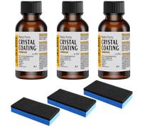 Youery Rénovateur Plastique Noir pour Voiture et Moto - Kit de Restauration Crystal Coating pour Habitacle, Jantes et Carrosserie - Redonne l'Éclat Originel