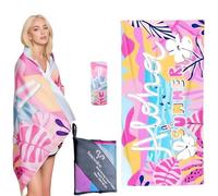 Youesedew Serviette de Plage Microfibre élégante et absorbante pour Hommes et Femmes,Serviette de Plage XXL en Microfibre 160X80CM, idéale pour Partager de Bons Moments en Famille.