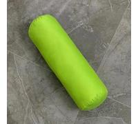 YOUGANG Coussin cervical rond en lin avec housse lavable pour le cou, le dos, soulage la douleur (vert gazon, 15 x 40 cm)