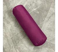 YOUGANG Coussin cervical rond en lin avec housse lavable pour soulager la douleur - Violet foncé, 20 x 40 cm