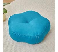 YOUGANG Coussin de sol de 15 cm d'épaisseur - Rembourrage en particules EPS - Coussin de dossier multifonction avec housse respirante (bleu-A, 50 x 50 x 15 cm)