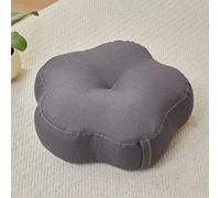 YOUGANG Coussin de sol de 15 cm d'épaisseur - Rembourrage en particules EPS - Coussin de dossier multifonction avec housse respirante (gris foncé/A, 50 x 50 x 15 cm)