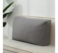 YOUGANG Coussin dossier rectangulaire pour canapé-lit, grand coussin de lecture avec housse amovible, coussin de soutien pour le positionnement du cou, du dos, des lombaires (gris foncé, 80 x 50 x 20