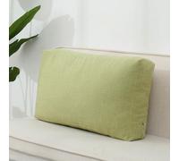 YOUGANG Coussin dossier rectangulaire pour canapé-lit, grand coussin de lecture avec housse amovible, coussin de soutien pour positionnement du cou, du dos, des lombaires (Vert clair, 60 x 40 x 15 cm)