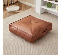 YOUGANG Coussin rehausseur en cuir synthétique, coussin de sol, épais, portable et imperméable, pour chaise de jardin ou chaise roulante pour personnes âgées (marron, 40 x 40 x 10 cm)