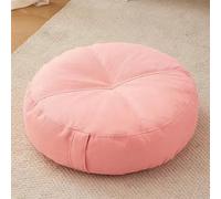 YOUGANG Coussin rehausseur très épais 15 cm, rond/carré 100 % coton pour fauteuil, voiture, bureau, chaise pour personnes âgées post-opératoire, fauteuil roulant (rond, rose, 50 x 50 x 15 cm)
