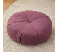 YOUGANG Coussin rehausseur très épais 15 cm, rond/carré 100 % coton pour fauteuil, voiture, bureau, chaise pour personnes âgées post-opératoire, fauteuil roulant (rond, violet, 40 x 40 x 15 cm)