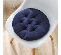 YOUGANG Lot de 2 coussins ronds pour chaise de salle à manger et cuisine, 30/40/45/50 cm - Pour intérieur et extérieur (bleu marine, 30 cm)