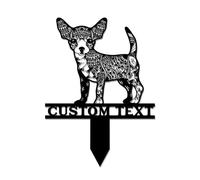 YOUGANG Marqueur funéraire personnalisé en acrylique résistant aux intempéries pour teckel, schnauzer, etc., plaque commémorative pour animaux de compagnie (style I)