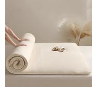 YOUGANG Matelas futon japonais avec rembourrage en coton, surmatelas enroulable pliable, rembourrage au sol, épais et chaud, portable pour camping, voyage (150 x 200 cm)