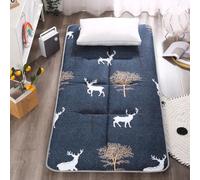 Matelas de sol futon japonais pliable enroulable - Matelas futon japonais de camping avec dos antidérapant (marron, 70 x 180 cm)