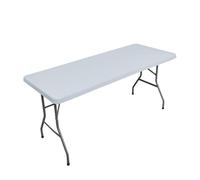 YOUGANG Nappe rectangulaire ajustée avec bord élastique - En élasthanne super douce - Protection durable - Pour intérieur ou extérieur, fête, pique-nique, mariage - Gris - 183 x 76 cm