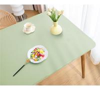YOUGANG Nappe rectangulaire ajustée en similicuir avec bord élastique - Imperméable - Résistante à la chaleur - Facile à nettoyer - Pour extérieur et intérieur - Vert gazon - 90 x 150 cm