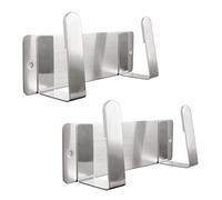 YOUGRIDDA Support de Couvercle de Pot, Support D'organisateur de Couvercle de Casserole en Acier Inoxydable 304 Fixé au Mur, Auto-Adhésif de 3M (Argent,Lot de 2)