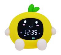 Youha Réveilleur & Entraîneur de sommeil pour enfants - Entraîneur de sommeil sans fil - 9 couleurs réglables - Avec écran tactile et fonction veilleuse - Figure de citron