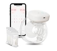 Youha - Tire-lait sans fil avec application - Simple - 24mm - Portable Mains libres - Tire-lait portable - Rechargeable - Lait maternel - 1x 240ML