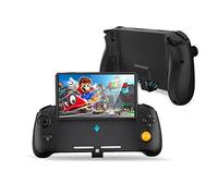 YOUHODA Switch Controller Grip for Handheld Mode, Manette ergonomique pour Nintendo Switch/Switch OLED avec gyroscope 6 axes, carte du bouton arrière, vibration, charge rapide PD, noir