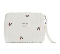 Youihom Trousse de Toilette Cerise Petit Sac a Langer Bébé Maman Mini Fourre-tout Sac à Main Portable Poussette Shopping Voyage Poches de Rangement Beige Organiseur Enfant Fille Cadeau (cherry)