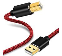 Youii Câble d'imprimante USB 2.0 type A mâle vers B mâle haute vitesse pour HP, Canon, Dell, Lexmark, Xerox et plus encore 4 m