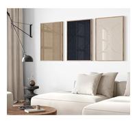 Youillne Lot de 3 toiles murales bohèmes neutres - Impressions de lignes minimalistes pour salon et chambre à coucher - 30,5 x 40,6 cm sans cadre