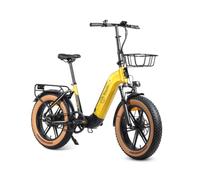 Youin Luxor Pro BK1750 Vélo électrique Pliable Fat 20 Pouces Sangle Carbone Moteur 250 W Batterie Amovible jusqu'à 100 km Freins hydrauliques Écran Couleur Suspension Premium.