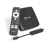 YOUIN Récepteur Android TV T2 EN1060K 4K UHD avec DVB-T2 Chromecast Assistant Google HDMI WiFi Dual Band Bluetooth USB TV Connectée.