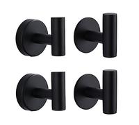 youjia Crochets de Serviettes 4 Pièces Crochet Mural de Salle de Bains en Acier Inoxydable Porte Torchon Imperméable Crochet de Cuisine Peignoir Polyvalent Patère Mural