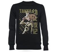 Youjo Senki - Tanya Degurechaff Unisexe Homme Femme Sweat-Shirt Noir Unisex Men's Women's Jumper Black