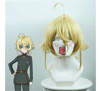 Youjo Senki Tanya Von Degurechaff Cosplay perruque Blond court droit résistant à la chaleur cheveux synthétiques pour femmes Anime Costume perruques