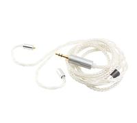 Youkamoo MMCX Câble IEM 3,5 mm en cuivre plaqué argent pour écouteurs compatible avec Shure SE215 SE425 UE900 Moondrop Aria Tin T2 T3 BGVP 1,2 m