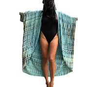 YOUKD Bohème Kimono Manches Longues Cardigan Plage Maillot de Bain Cover Up Maxi Robe pour Femme