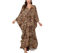 YOUKD Cardigan à Fleurs Évidé Kimono Lâche Boho Bikini de Plage Couvrant la Robe Vêtements D'intérieur Grande Taille pour Femmes