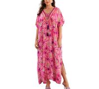YOUKD Été spacieux Kaftan Robe Bohème Beach Bikini Couvertures Plus Taille Robe pour Femmes