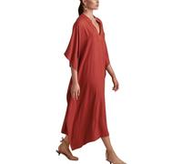 YOUKD Femmes Couleur Unie Long Caftan Maxi Robe Pluse Taille Homewear Bikini Plage Cover Up Robes