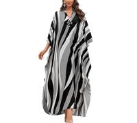 YOUKD Long Kaftan Bohemian Beach Maillot de bain pour femme Cover Up Robe Plus Size Robe