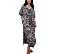 YOUKD Off Shoulder Caftan Dress Boho Beach Bikini Cover Up Robe Plus Size Loungewear for Women