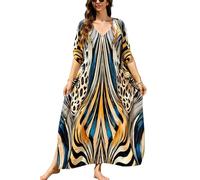 YOUKD Spacieuse Kaftan Bohemian Beach Bikini Cover Ups Robe Taille Plus Grande pour Les Femmes Peignoirs de Bain Homewear