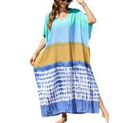 YOUKD Spacieuse Kaftan Bohemian Beach Bikini Cover Ups Robe Taille Plus Grande pour Les Femmes Peignoirs de Bain Homewear