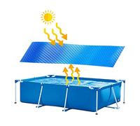 Youkie Bâche Solaire Rectangulaire pour Piscine Bâche À Bulles Couverture De Piscine Solaire Rectangulaire | Couverture De Protection Piscine Solaire Chauffage De Bassin Outdoor Jardin 260x150cm