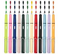 Youkly Lot de 12 crayons de couleur magiques avec 24 pointes interchangeables, crayons de couleur magiques éternels