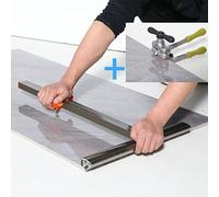 youkzuan kit d'outils professionnels pour couper les carreaux de porcelaine avec un grand coupe-carreaux (peut couper 120cm), une pince à casser, 3 lames de coupe et 3 roues de coupe