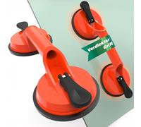 youkzuan Lot de 2 ventouses pour carrelage/verre | Ventouse de levage | Ventouses de levage pour carrelage | Ventouse à vide pour verre | max. 110 kg avec 2 ventouses | Lève-carrelage léger (plastique