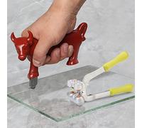 youkzuan Pince à carrelage - Pince à verre robuste - Outil manuel pour le bricolage et l'amélioration de la maison avec coupe-verre, pince à verre, 2 têtes de coupe