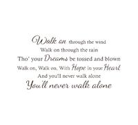 You'll Never Walk Alone Paroles Citation Liverpool Football Citation Football Stickers muraux 54x103.8cm Multicolore Café