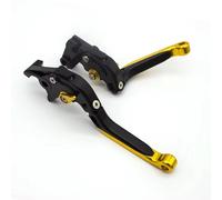 Youmero Levier D'embrayage Frein Levier De Frein Et D'embrayage Pliable Pour Moto Compatible Avec S1000RR Pour K67 2020 2021 2022 2023 2024(Black-Yellow)
